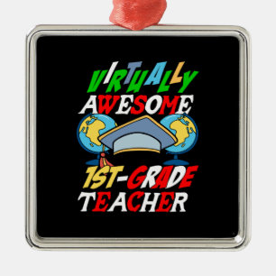 Adorno Metálico Prácticamente impresionante profesor de primer gra