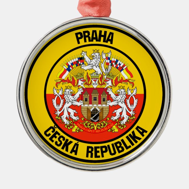 Adorno Metálico Praga Round Emblem (Frente)