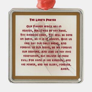 Adorno Metálico Prayer del señor