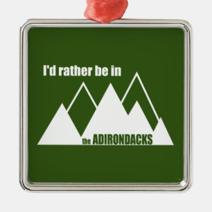 Adorno Metálico Preferiría Estar En La Montaña Adirondacks