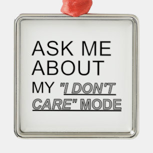 Adorno Metálico Pregúntame sobre mi modo de no importarme