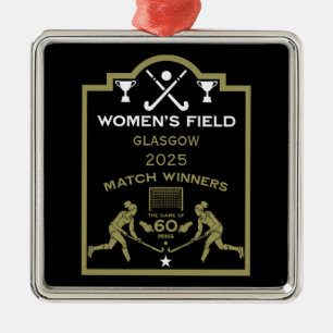 Adorno Metálico Premio femenino de hockey sobre hierba