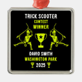 Adorno Metálico Premio Trick Scooter Rider