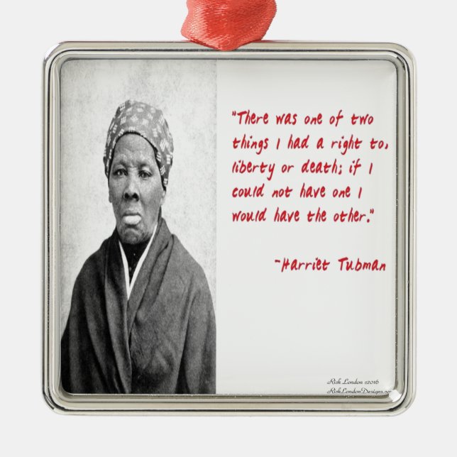 Adorno Metálico Premios Harriet Tubman "Libertad O Muerte" (Frente)