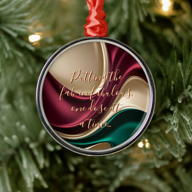 Adorno Metálico Premium Christmas ornament in stylish graphic (Árbol)