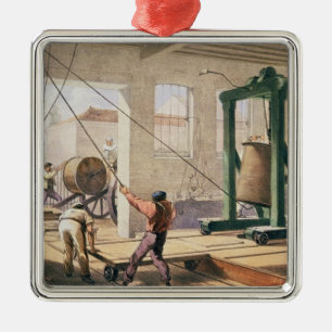 Adorno Metálico Preparando el cable, 'del Telegraph atlántico