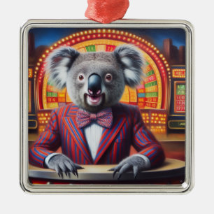 Adorno Metálico Presentador de juegos de Koala
