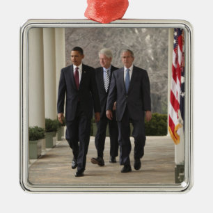 Adorno Metálico Presidente Barack Obama y expresidentes