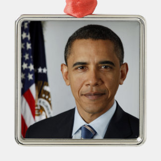 Adorno Metálico Presidente estadounidense Barack Obama en la Casa 