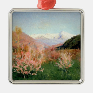 Adorno Metálico Primavera en Italia, 1890