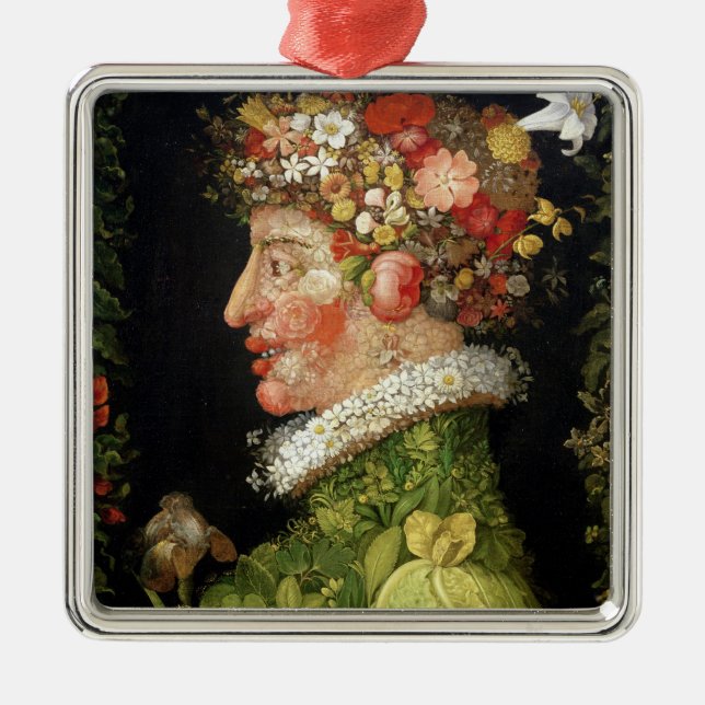 Adorno Metálico Primavera, una serie que representa las cuatro (Frente)