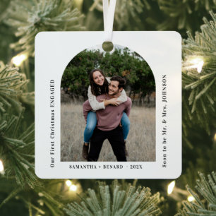 Adorno Metálico Primer Arco de Navidad para Foto de Parejas Compro