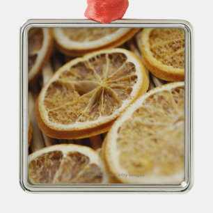 Adorno Metálico Primer de rebanadas secadas de limón