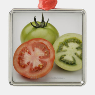 Adorno Metálico Primer de tres tomates