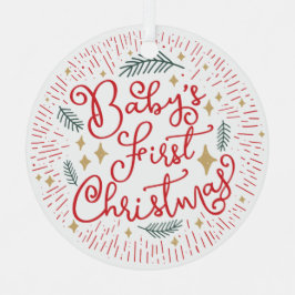 Adorno Metálico Primer Metalizado de un bebé dibujado a mano