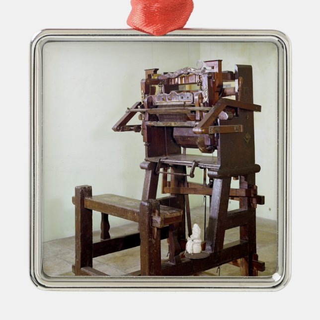 Adorno Metálico Primer telar para las medias que tejen, 1750 (Frente)