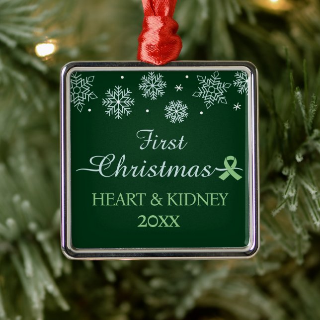 Adorno Metálico Primer trasplante de Personalizado de copos de nie (Árbol)