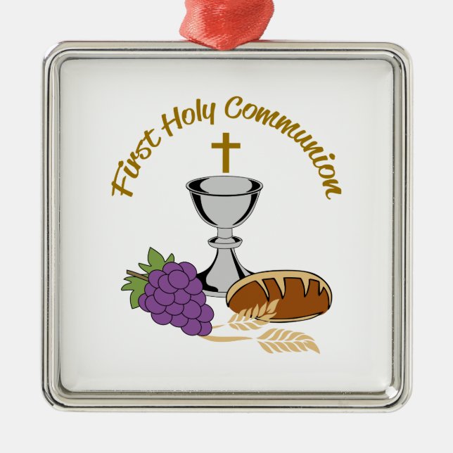 ADORNO METÁLICO PRIMERA COMUNICACIÓN SANTA (Frente)