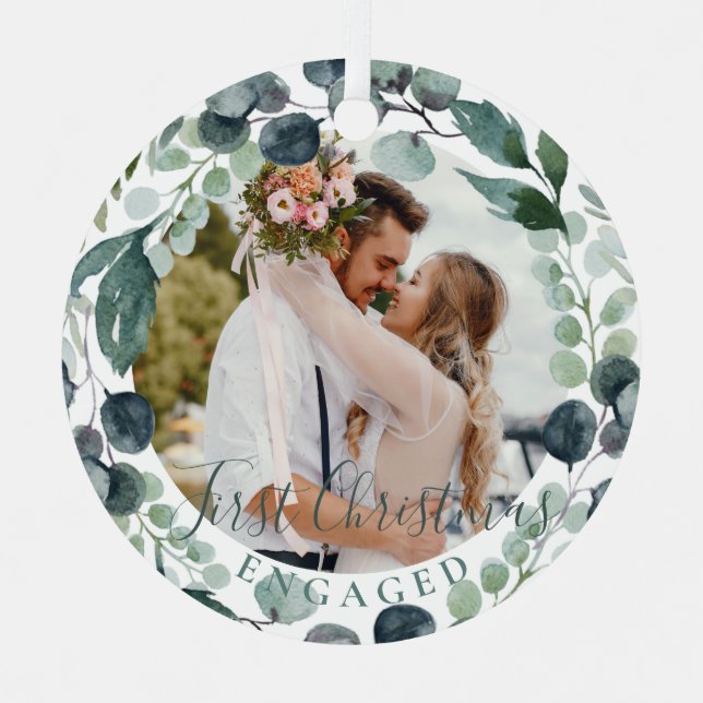 Adorno Metálico Primera foto de pareja de personalizados contratad (Anverso)