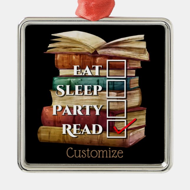 Adorno Metálico Primera lectura personalizada (Frente)