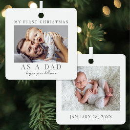 Adorno Metálico Primera Navidad Como Mamá Foto De Bebé