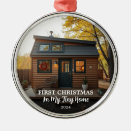 Adorno Metálico Primera Navidad en mi diminuta foto de casa