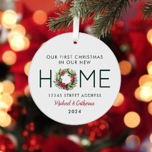 Adorno Metálico Primera Navidad en nuestra nueva guirnalda acuátic