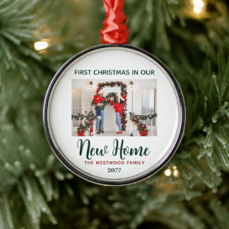Adorno Metálico Primera Navidad en nuestro nuevo memento sin tiemp