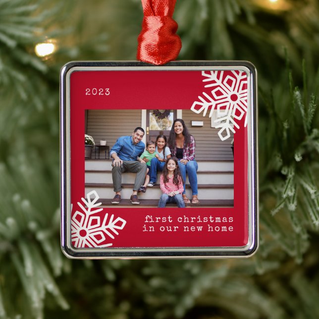 Adorno Metálico Primera Navidad Nuestro nuevo hogar Fotografía de  (Árbol)