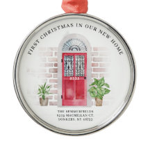 Primera Navidad Nueva casa de puertas y plantas ro