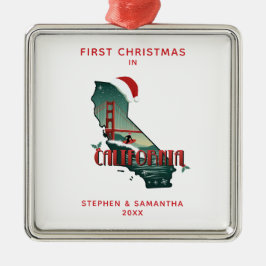 Adorno Metálico Primera Navidad Personalizada en el Estado de Cali