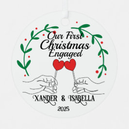 Adorno Metálico Primeras Navidades involucradas