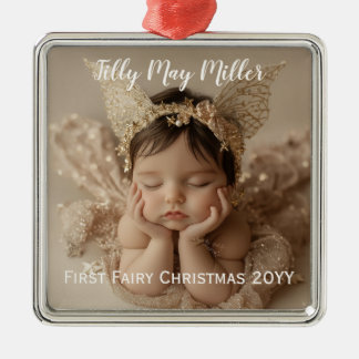 Adorno Metálico Primeros Navidades de leche de bebé personalizadas