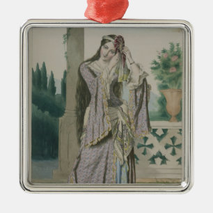 Adorno Metálico Princesa Helen, grabada por los hermanos de