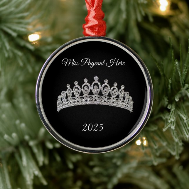 Adorno Metálico Princess Tiara Christmas Ornament (Árbol)