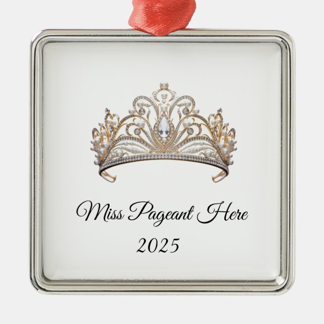 Adorno Metálico Princess Tiara Ornament (Frente)