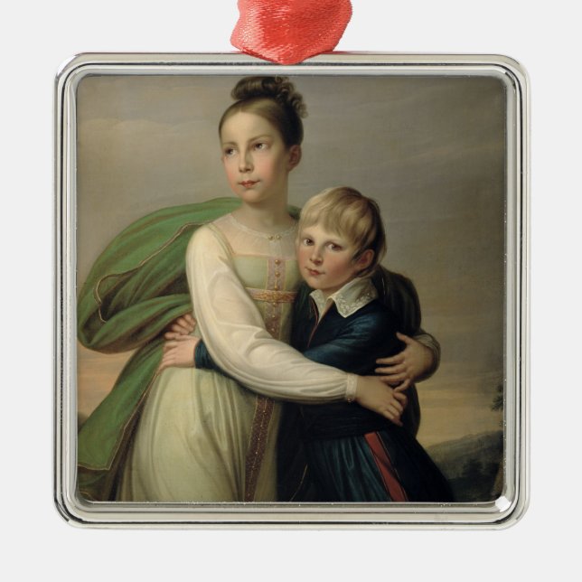 Adorno Metálico Príncipe Albrecht y princesa Louise, c.1817 (Frente)