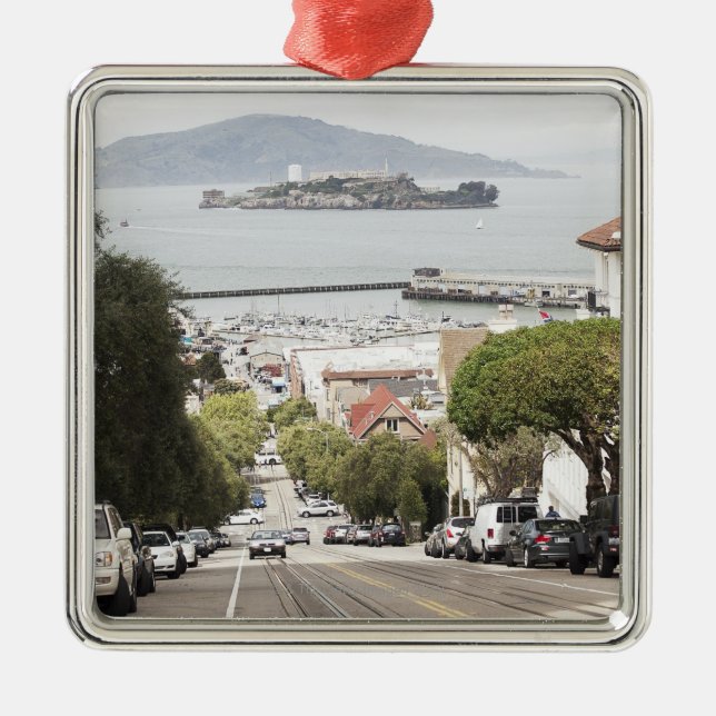 Adorno Metálico Prisión de Alcatraz vista de San Francisco (Frente)