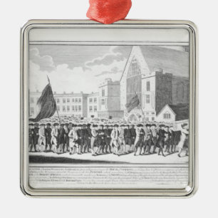 Adorno Metálico Procesión pacífica de los miembros del Protestan