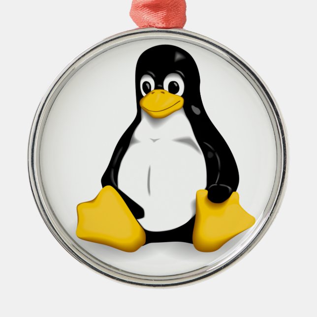 Adorno Metálico Productos de Linux Tux (Frente)