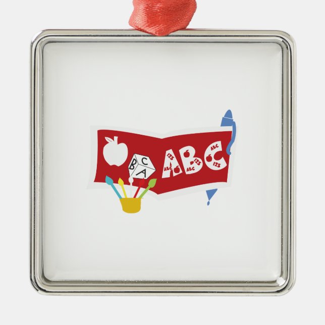 Adorno Metálico Profesor ABC (Frente)
