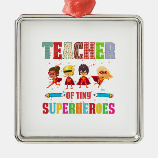 Adorno Metálico Profesor De Pequeños Superhéroes
