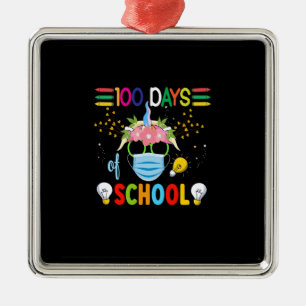 Adorno Metálico Profesora 100 Días De Escuela