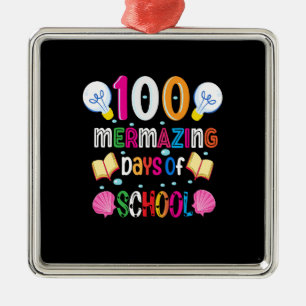 Adorno Metálico Profesora 100 Días De Maestría