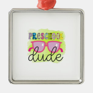 Adorno Metálico Profesora Preescolar Dude