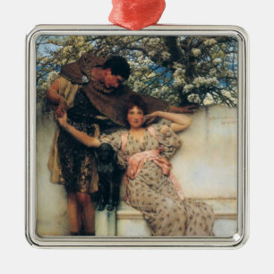 Adorno Metálico Promesa de primavera (por Lawrence Alma-Tadema)