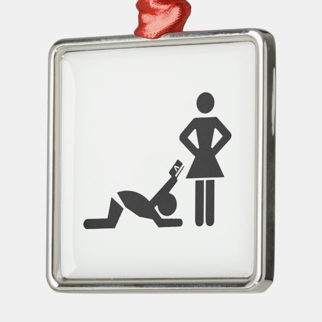 Adorno Metálico Propuesta de matrimonio divertida con una tarjeta (Izquierda)