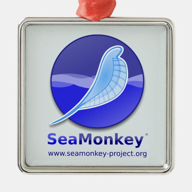 Adorno Metálico Proyecto de SeaMonkey - logotipo vertical (Frente)