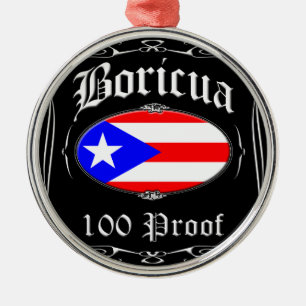 Adorno Metálico Prueba de Boricua 100