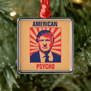 Adorno Metálico Psicosis antiTrump